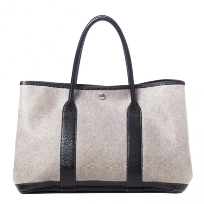 Hermes Buffle Skipper Toile Garden Party 36 MM Tote Black 1 of 7