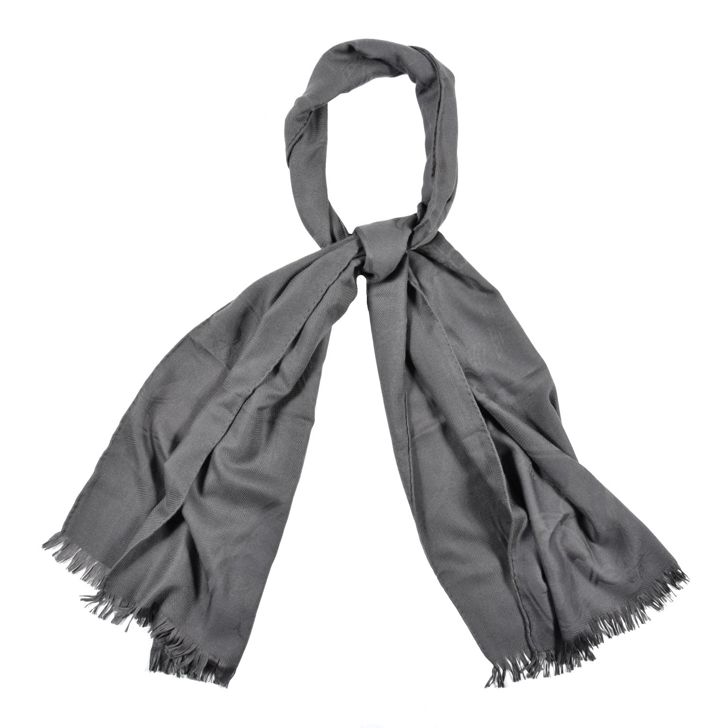 Cashmere Silk New Libris Confettis D'Ex Libris Stole Acier