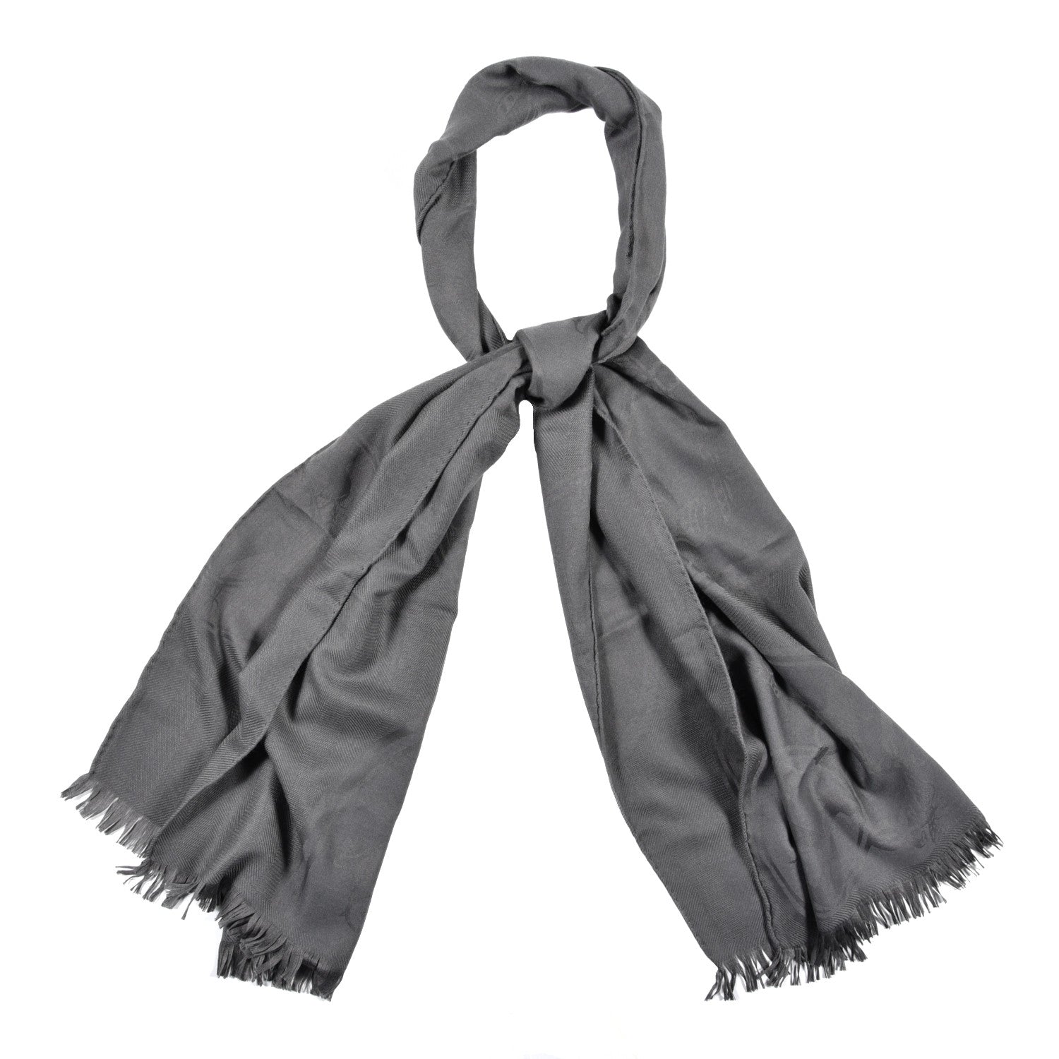 Hermes Cashmere Silk New Libris Confettis D'Ex Libris Stole Acier 1 of 4