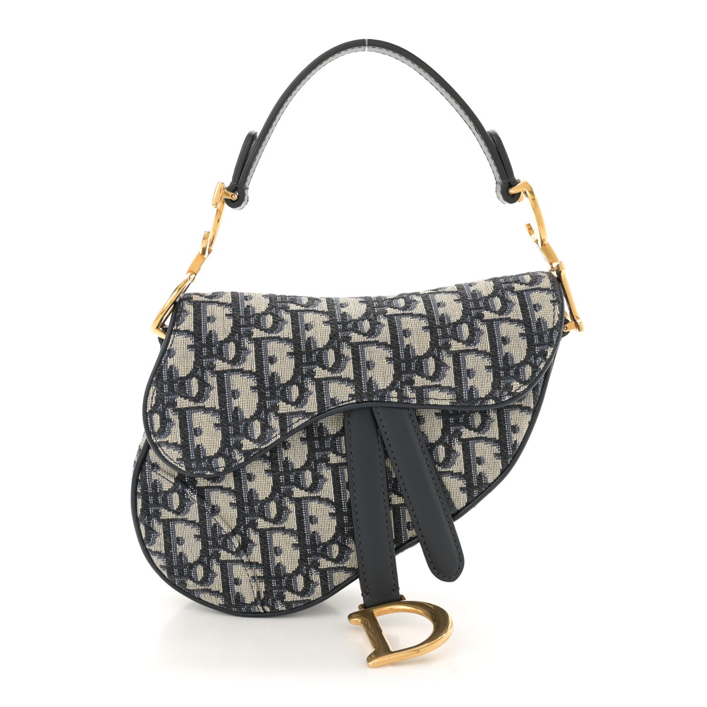 Oblique Mini Saddle Bag Blue