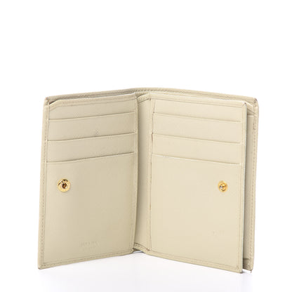 Prada Saffiano Metal Bi-Fold Wallet Cera 4 of 9