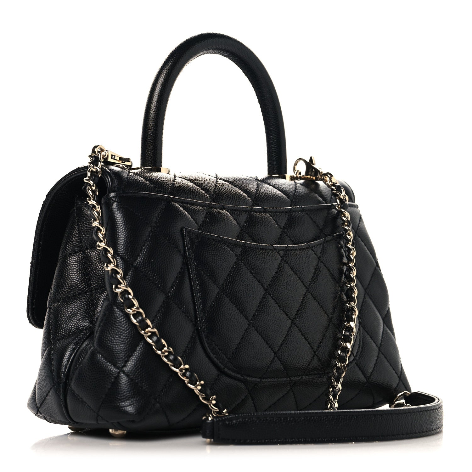 Chanel Caviar Quilted Mini Coco Handle Flap Black 3 of 10