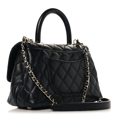 Chanel Caviar Quilted Mini Coco Handle Flap Black 3 of 10