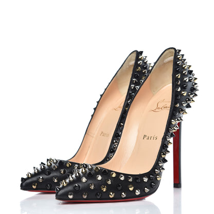Christian Louboutin Kid Pigalle Spikes 120 Pumps 37 Black 3 of 11