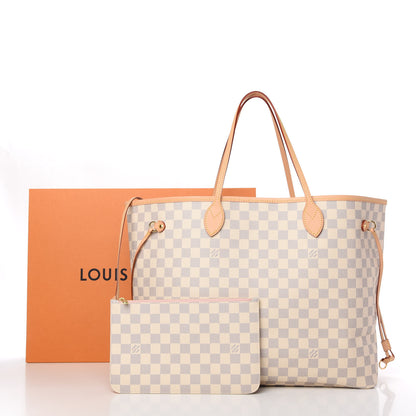 Louis Vuitton Damier Azur Neo Neverfull GM Rose Ballerine 10 of 10
