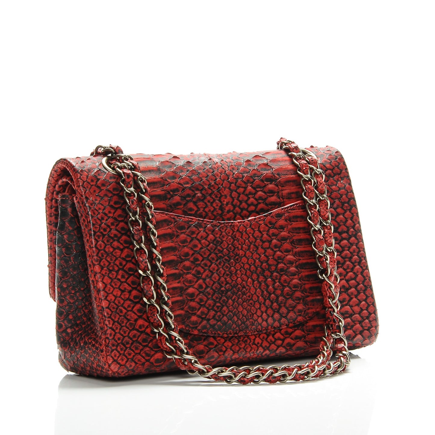 Python Medium Double Flap Red Black