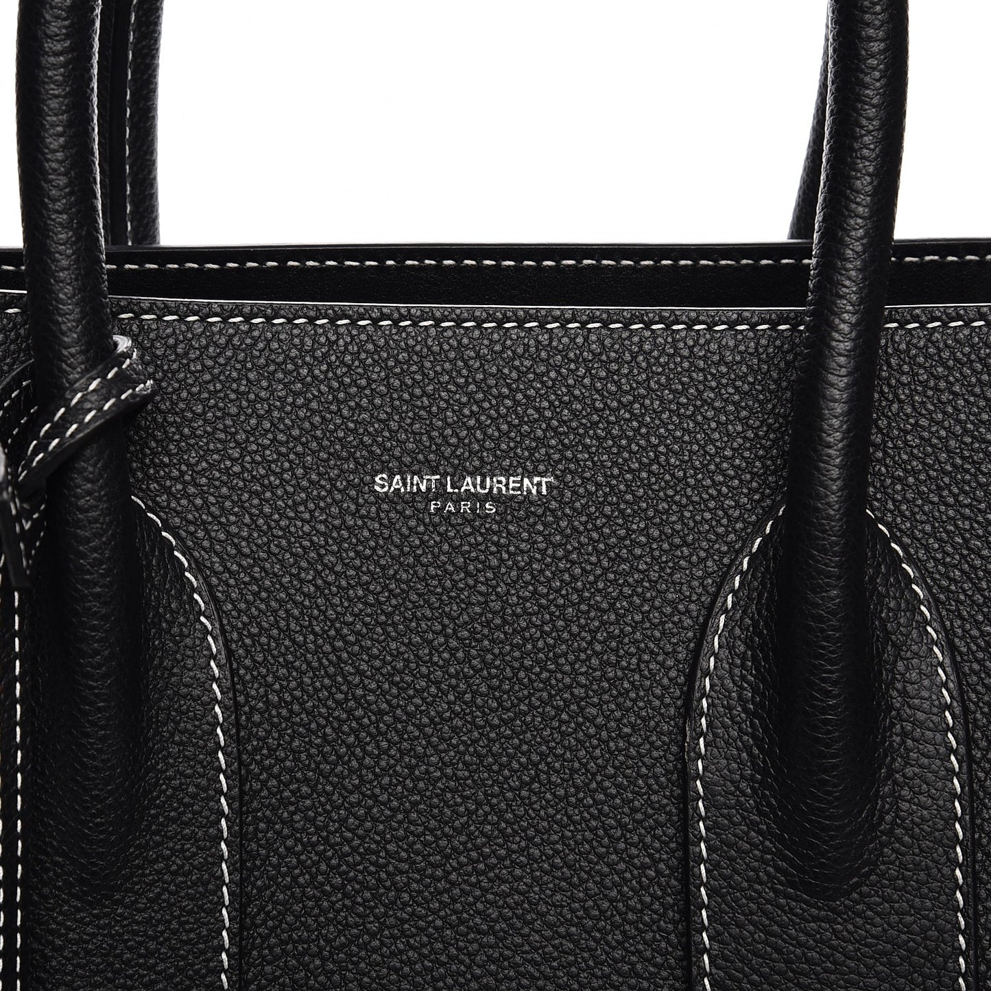 Grained Calfskin Small Sac De Jour Black