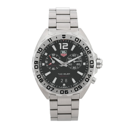 Tag Heuer Stainless Steel 41mm Formula 1 Quartz Watch Black WAZ111A 1 of 5