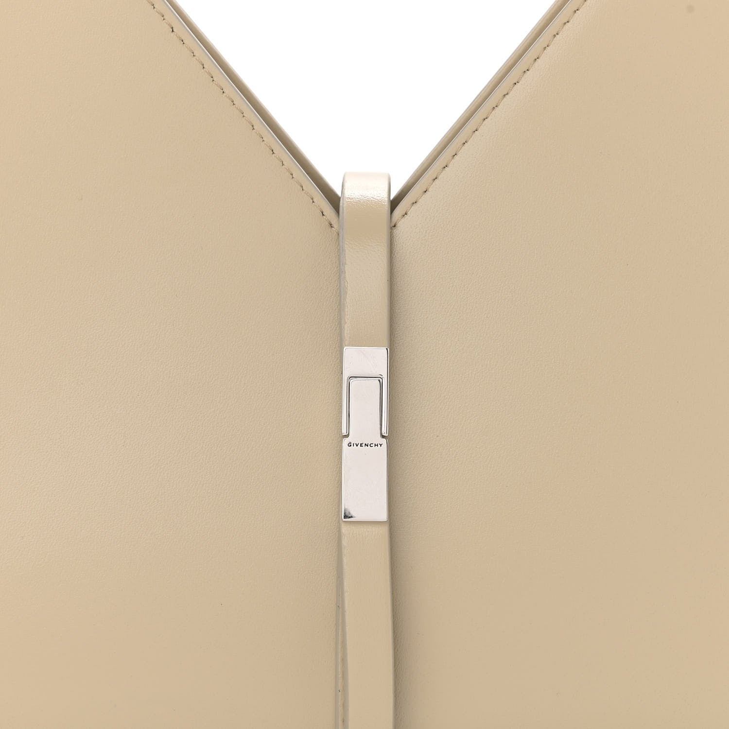 Givenchy Box Calfskin Small Cut Out Shoulder Bag Beige 9 of 9