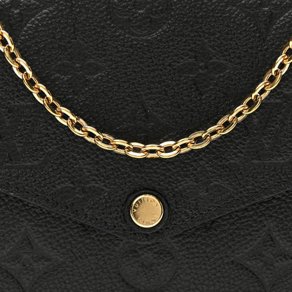 Louis Vuitton Empreinte Pochette Felicie Chain Wallet Black 7 of 9