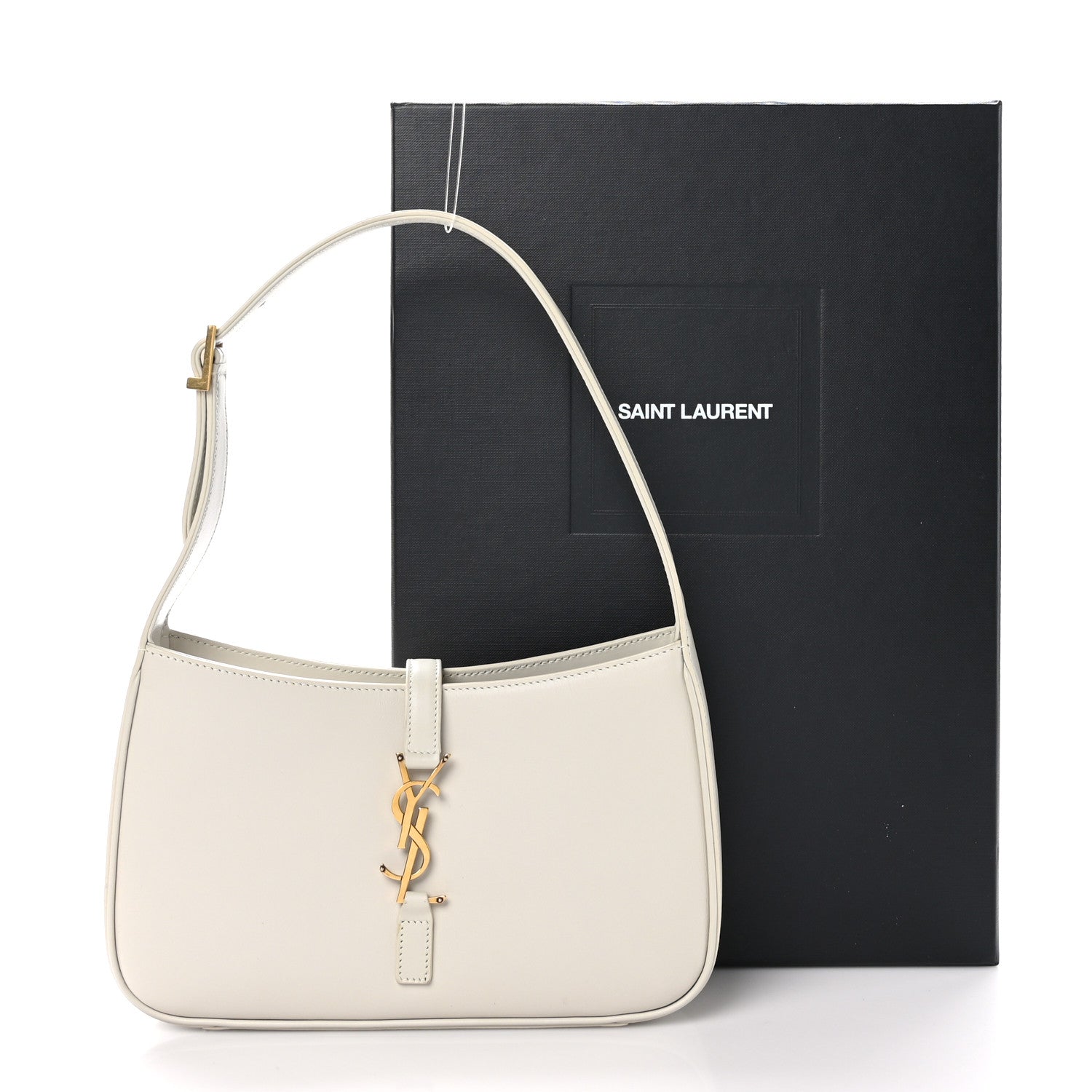Saint Laurent Smooth Calfskin Le 5 A 7 Hobo Crema Soft 11 of 11
