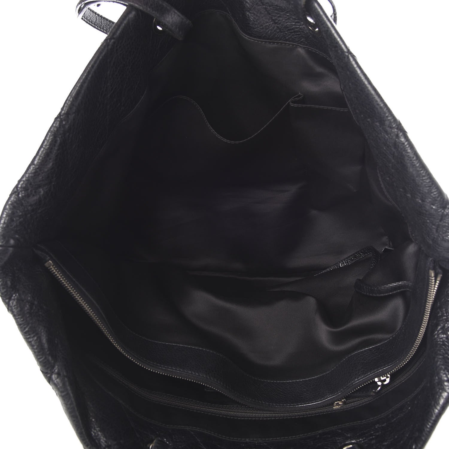 Chanel Glazed Calfskin Large On The Road Tote Black 5 of 17
