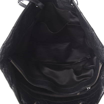 Chanel Glazed Calfskin Large On The Road Tote Black 5 of 17