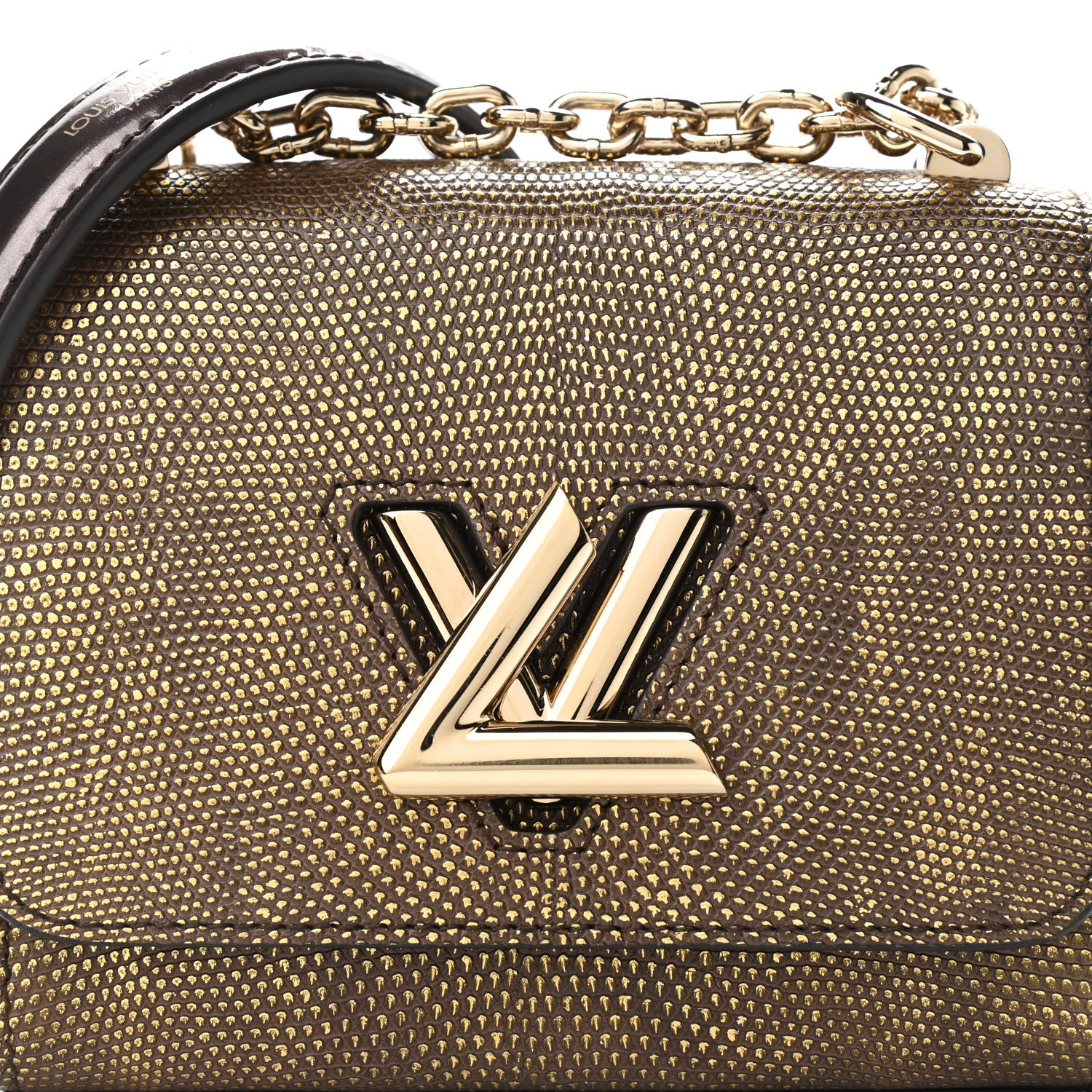 Louis Vuitton Lizard Twist Shoulder Bag Mini Gold 10 of 10