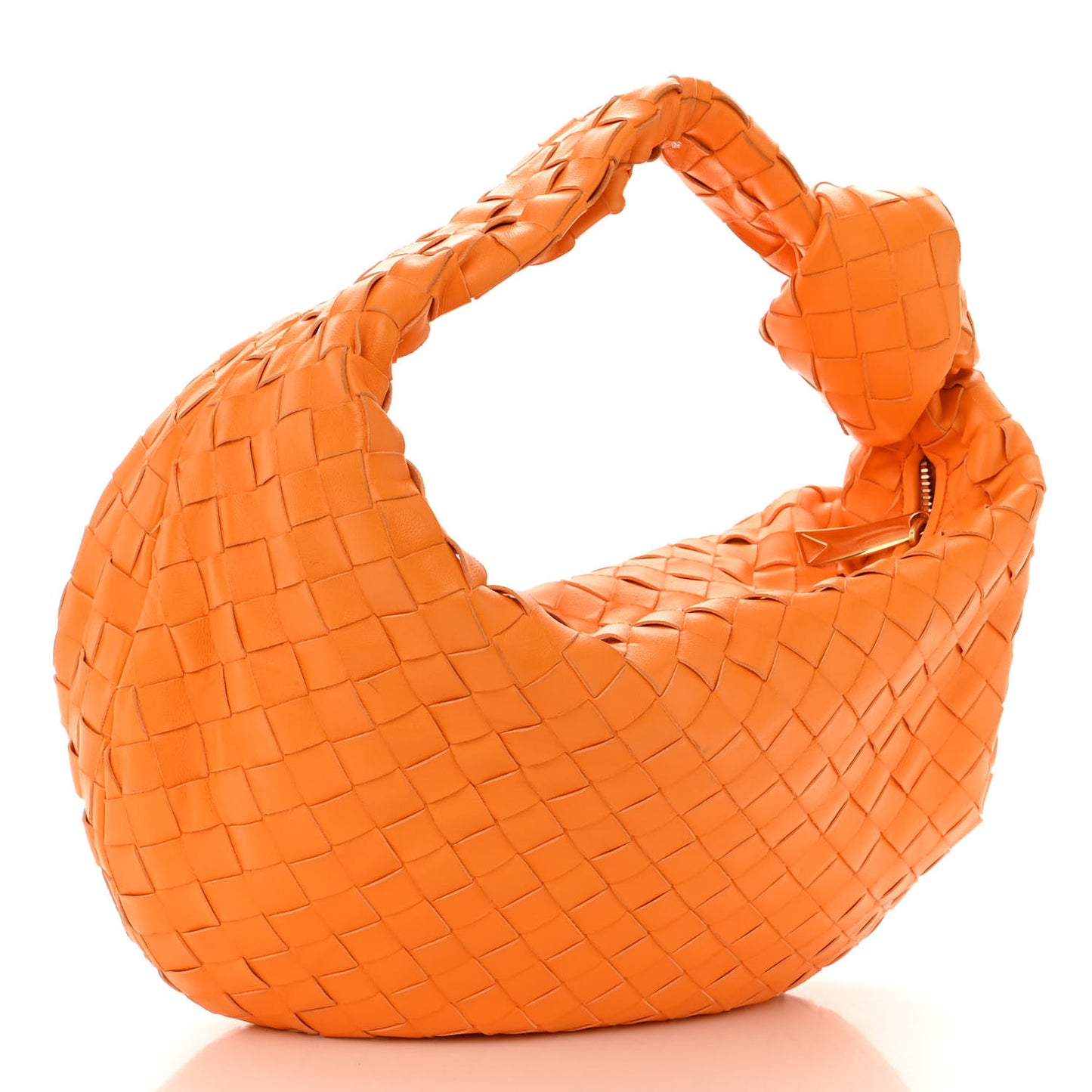 Nappa Intrecciato Teen Jodie Hobo Orange