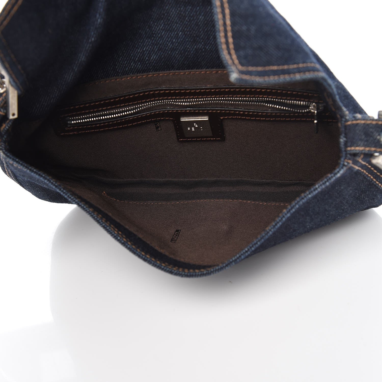 Fendi Denim Baguette Blue 5 of 12