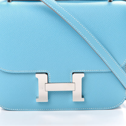 Hermes Epsom Constance 18 Celeste 8 of 11