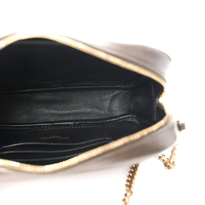 Saint Laurent Calfskin Matelasse Monogram Mini Lou Camera Bag Light Musk 5 of 11