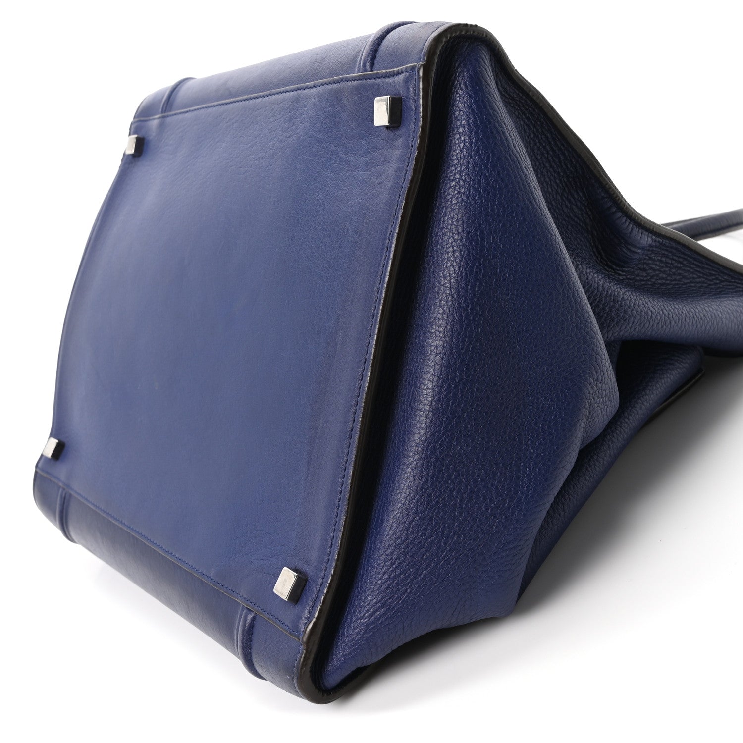 Celine Grained Calfskin Medium Phantom Luggage Indigo 1836321