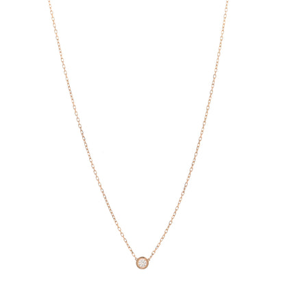Cartier 18K Pink Gold Diamond LM D'Amour Pendant Necklace 1 of 5