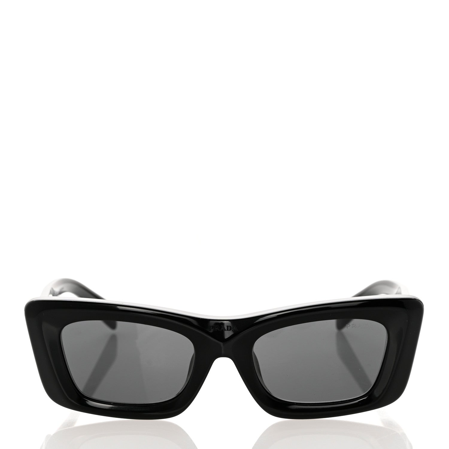 Prada Acetate Symbole Sunglasses SPR 13Z Black 2 of 8