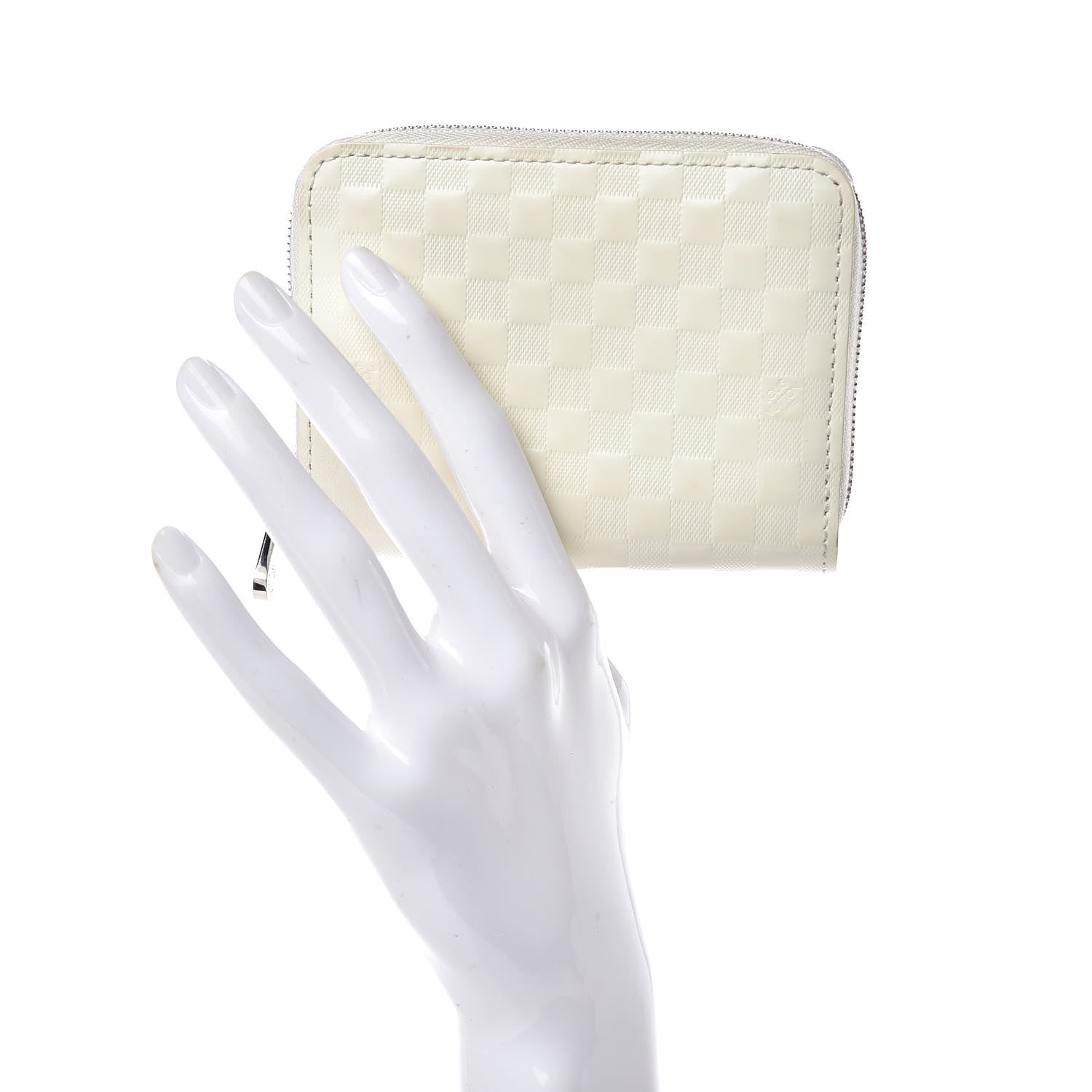 Louis Vuitton Damier Facette Zippy Coin Purse Creme 2 of 8