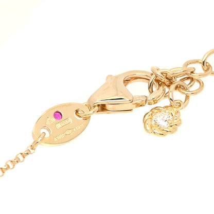 Roberto Coin 18K Yellow Gold Diamond Barocco Y Drop Necklace 4 of 5