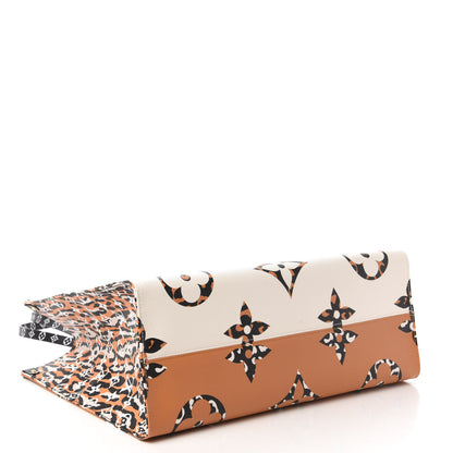 Louis Vuitton Monogram Giant Jungle Onthego GM Ivory 4 of 10