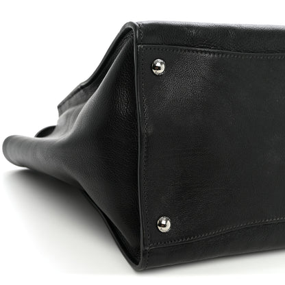 Prada Glace Calf Twin Pocket Tote Black 8 of 9