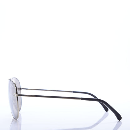 Chanel CC Aviator Sunglasses 4189-T-Q Pale Gold 4 of 8