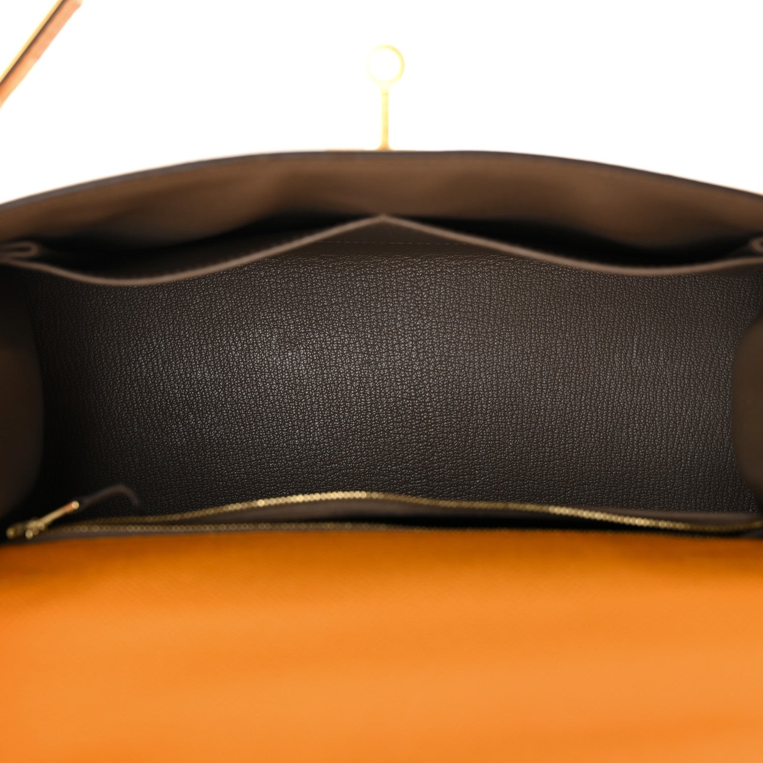 Hermes Epsom Horseshoe Kelly Sellier 28 Jaune D'or Etain 5 of 14