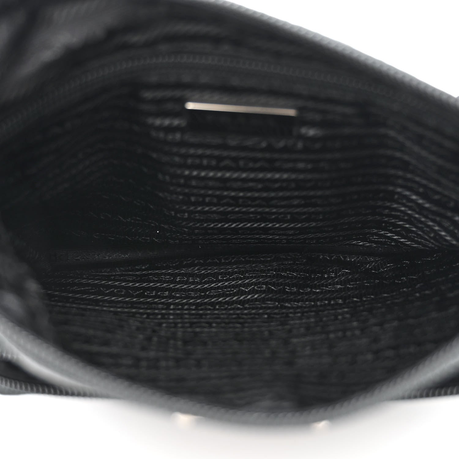 Prada Nylon Vela Flat Messenger Bag Black 5 of 13