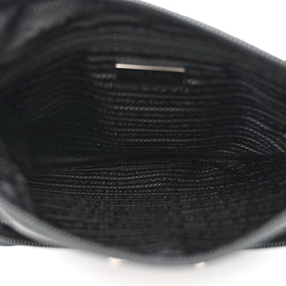 Prada Nylon Vela Flat Messenger Bag Black 5 of 13