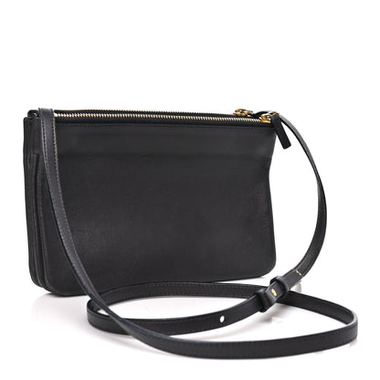 Celine Lambskin Small Trio Crossbody Bag Medium Grey 3 of 12