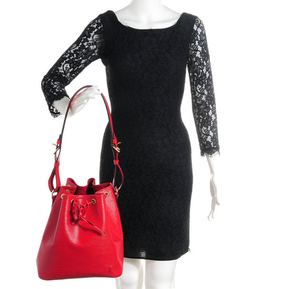 Louis Vuitton Epi Petit Noe Rouge 2 of 8