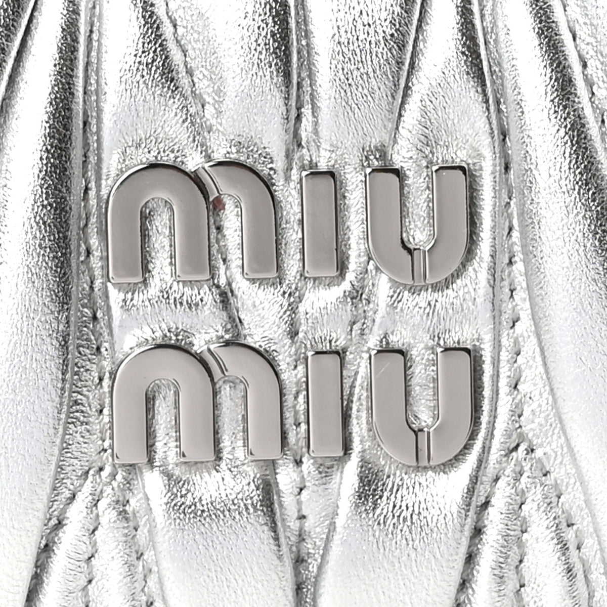 Metallic Nappa Matelasse Mini Wander Hobo Cromo