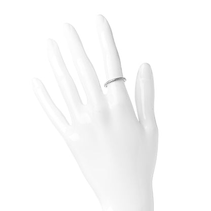 Tiffany Platinum Diamond .20ctw Half Circle Soleste Band Ring 49 4.75 2 of 4