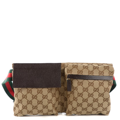 Gucci Monogram Web Belt Bag Dark Brown 1 of 9
