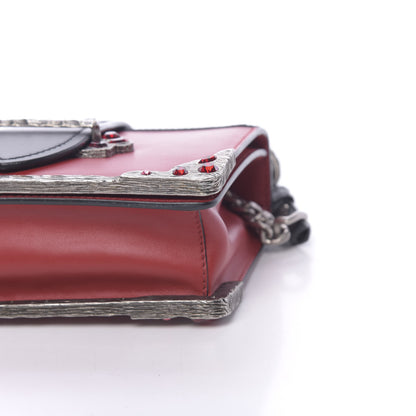 Prada City Calfskin Saffiano Crystal Cahier Bag Fuoco Black 8 of 11
