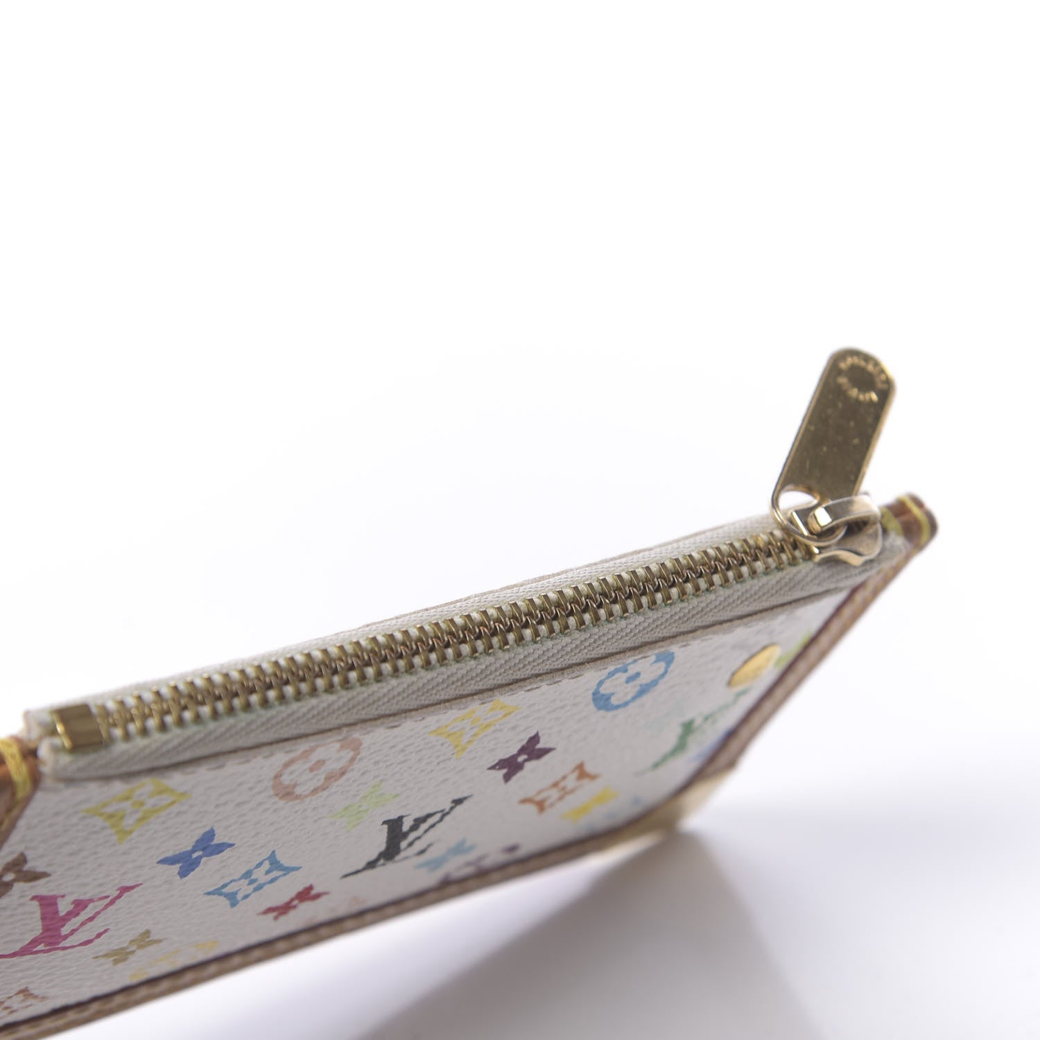 Louis Vuitton Monogram Multicolor Key Pouch White 7 of 8