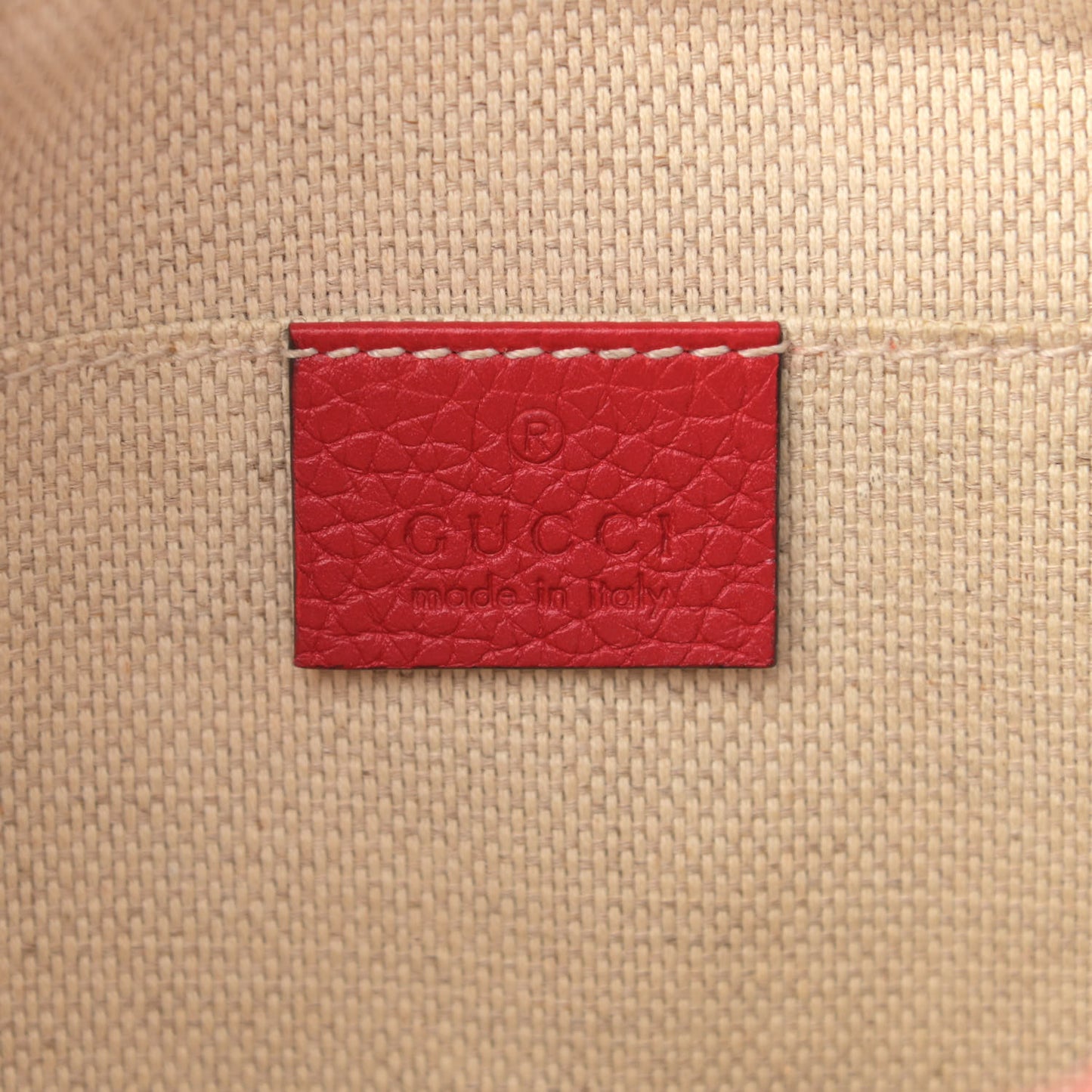 Pebbled Calfskin Small Soho Disco Bag Vibrant Red