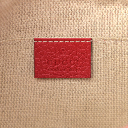 Gucci Pebbled Calfskin Small Soho Disco Bag Vibrant Red 6 of 14
