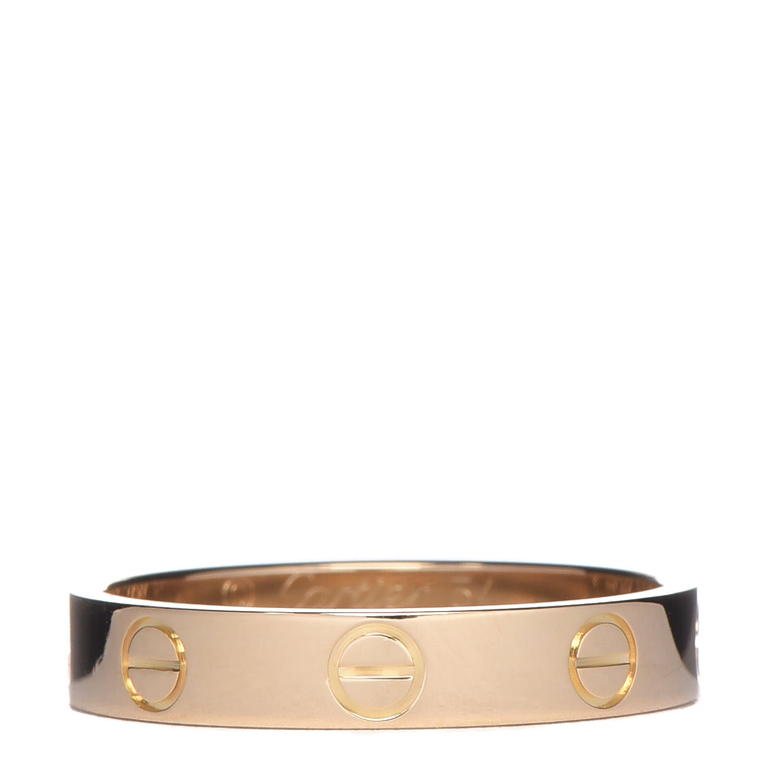 Cartier 18K Yellow Gold 3.5mm LOVE Wedding Band Ring 54 6.75 1 of 5