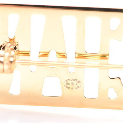 Chanel Crystal Lighter Brooch Black Gold 4 of 5