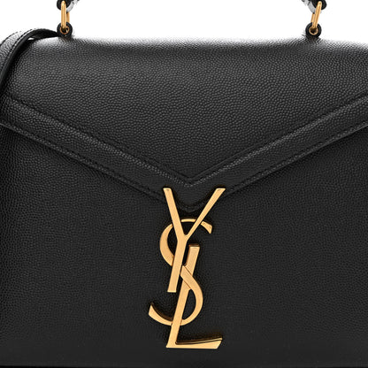 Saint Laurent Grain de Poudre Mini Classic Monogram Cassandra Top Handle Black 8 of 11