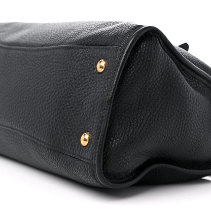 Prada Vitello Daino Shopping Satchel Black 8 of 8