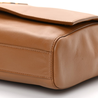 Saint Laurent Smooth Calfskin Suede Medium Reversible Monogram Kate Satchel Light Ochre 16 of 21