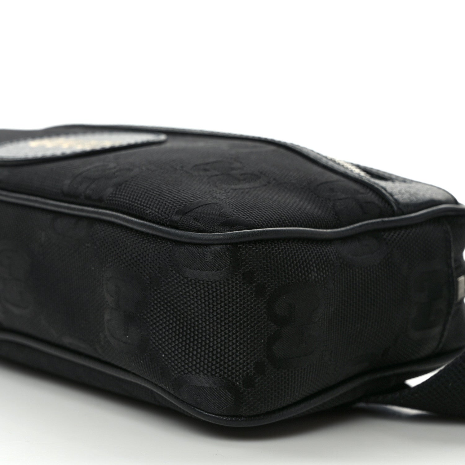 Gucci Econyl Nylon Monogram Off The Grid Belt Bag Black 9 of 11
