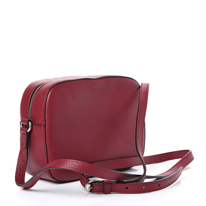 Gucci Pebbled Calfskin Studded Small Soho Disco Bag Soft Burgundy 2 of 11