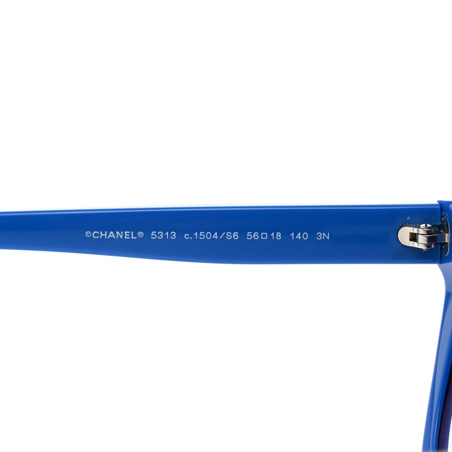 Chanel CC Butterfly Signature Sunglasses 5313 Blue 5 of 8